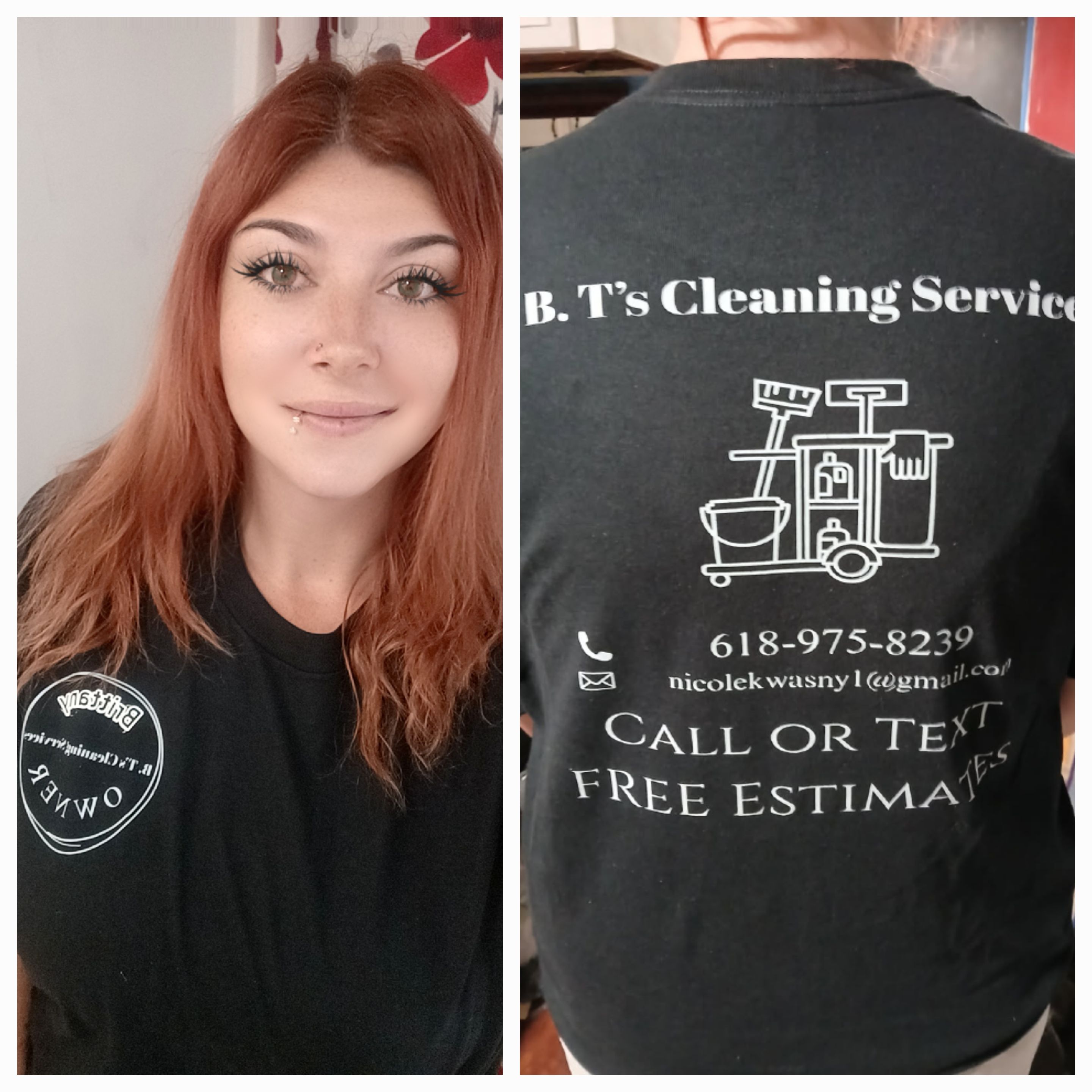 Brittany Tudon, owner of B.T's Cleaning Services